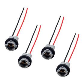 Yorise Yorise-yre-032 T15 912 920 921 Car Bulb Socket Pre-wire Pigtail 4pcs Grey&black