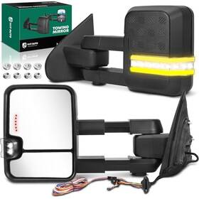 Ytautoparts Yhtmi0002 Power Adjusted Heated Towing Mirrors Fit Sierra Silverado 1500 2014 Clear