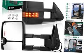 Ytautoparts Yhtmi0013 Towing Mirrors For 1999-2002 Silverado Sierra Tahoe Yukon Xl Black