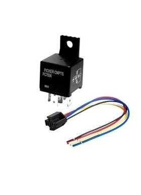 Zykornium Pc792a-12s-dnx-wh 12v 40/30a Automotive Relay With Wiring Harness 5-pin Spdt Bosch-style Mini