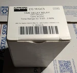 Dayton 1EGC5 Time Delay RELAY,120VAC/DC,10A,DPDT New. Price: $47.50.