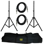 PMDK102 Heavy-duty Aluminum Anodizing Dual Speaker Stand & 1/4'' Phono Cable Kit Open. Price: $101.49.