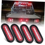 Konrali 4PCS 6INCH Oval Led Trailer Tail Lights With Backup Reverse Red New. Price: $50.33.