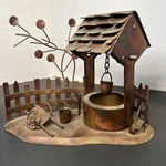 Home Decor Collectible Cooper Tin Water Well Display Made British Hong Kong Used. Price: $13.80.