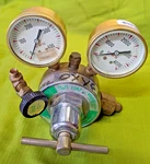 Unibraze Corp. Oxygen Source Gas Regulator Used. Price: $90.00.