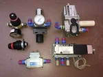 Lot 6 Of Used Smc, S.s.c. & Norgren, Air Valves Regulators. Price: $42.50.