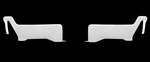 New Gloss White Rear Bumper Overlay Set / 2023-26 Ford Super Duty No-sensors. Price: $159.95.