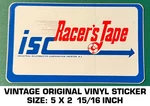 Industrial Salesmaster Corp. Racer's Tape - Vintage Original Vinyl Decal Sticker Used. Price: $5.80.