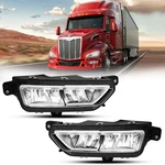 Fog Lights Assembly Fit For 2023+ Peterbilt 579 Truck Dot/sae Pair New. Price: $269.99.