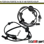 2X Abs Wheel Speed Sensor Kia Forte 14-15 17-18 Koup Rear Left & Right New. Price: $30.19.