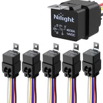Nilight Pack Waterproof And Harness Relay, 30A-5PC New. Price: $37.41.