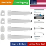 Deal Chrome Exterior Door Handle, 4PCS Complete Left+right Front+rear Side, C... New. Price: $37.34.