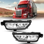 Fog Lights Assembly Fit For 2023+ Peterbilt 579 Truck Dot/sae Pair New. Price: $279.99.