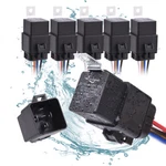 5 Pcs Spdt Automotive Relays Kit - Pin, 40/30 Amp Waterproof With Wire Harness New. Price: $42.90.