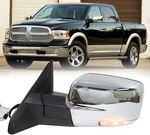 Left Side Mirror For 2013-2019 Ram 1500 Chrome Power Fold+ Heated+temper Sensor New. Price: $124.89.