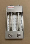 Esko Emo VD2H-4DG-DN Dial- Tube Industrial Flow Meter 2X Glass Valve SS316 New. Price: $134.25.