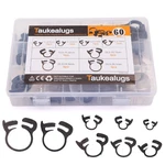 60-PCS Heavy Duty Speedy Double Snap Grip Nylon Plastic Hose Clamps 8 Sizes Set New. Price: $24.55.