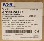 Sealed Eaton Cutler Hammer AN16GN0CB 480 Vac Size 2 Starter New. Price: $675.00.