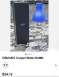 Oem Mini Cooper Water Bottle New. Price: $18.00.