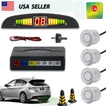 4 Parking Sensors Led Car Auto Backup Reverse Rear Radar System Alarm Silver Usa New. Price: $14.99.