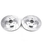 Disc Brake Rotor Set-front Drilled, Slotted And Zinc Plated Pair New. Price: $238.99.