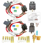 Dual Electric Fan Relay Kit Radiator Cooling Thermostat Temp... New. Price: $49.35.