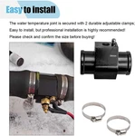 3PCS Auto Water Temp Joint Pipe Aluminum Sensor Gauge Radiator Hose Adapter, Uni New. Price: $9.99.