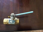Jamesbury Shut Off Valve, TYPE-1" 1100 Tt Mod B, WSP-500, WOG-500, Brass Used. Price: $25.00.