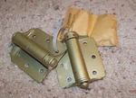 2 New Old Stock National Spring Door Hinge Set, 3/4". Price: $5.99.