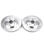 Disc Brake Rotor Set-front Drilled, Slotted And Zinc Plated Pair New. Price: $160.95.