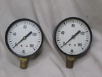 2X Vintage Usg U.s. 12078-1 160 2.5" Diameter Pressure Gauges Used. Price: $20.00.