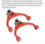 Scitoo Front Upper Control Camber Arms 350Z 370Z G35 G37 M35 Adjustable Red Pair New. Price: $60.00.
