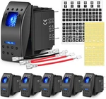 Nilight 6PCS 5PIN Spst On-off Rocker Switch With Sets Jumper Wires For Trucks New. Price: $25.99.