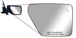 Passenger Right Side Door Mirror Glass Heated With Blis 21-26 Ford F-150 New. Price: $35.99.