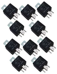 10 Lot Omega AU-7 12VDC Relays 30 / 40 Amp Spdt Single Pole Double Throw New. Price: $37.95.