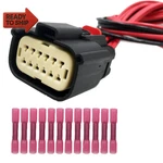 Lizapus 12 Pin Headlights Connector Harness Pigtail Plug Compatible With Chevrol New. Price: $27.37.