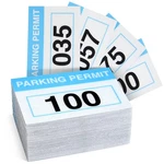 Car Parking Stickers - 100 Pack, Light Blue 3 X 2 Front Adhesive Numbere... New. Price: $49.35.