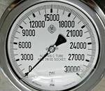 Mcdaniel Controls 0-30000PSI Pressure Gauge 6" Liquid Filled New. Price: $100.00.