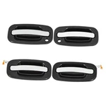 Deal Exterior Door Handle Replacement Kit, 4PCS Black Base Chrome Lever New. Price: $77.40.