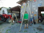 (1) Rose Ropod Tripod Pulley Fall Rescue Work System Confined Space Manhole Used. Price: $420.00.