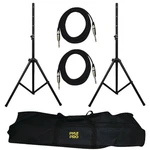 PMDK102 Heavy-duty Aluminum Anodizing Dual Speaker Stand & 1/4'' Phono Cable Kit New. Price: $105.49.