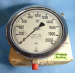 Mcdaniel Ss Gauge M/n: AB-31002 0-2000 Psi 1/4"NPT 6" Face Glycerin Filled New. Price: $122.50.