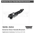 Dorman 926-324 Exterior Door Handle Bracket Fits Ford Focus 2011-08 New. Price: $56.00.