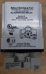 Macromatic ARP024A3R Alternating RELAY,24V,DPDT With Base Used. Price: $19.99.