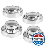 Dexepe Front Rear Chrome Dually Wheel Center Hub Caps Cover Compatible Dodge New. Price: $103.89.