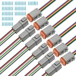 Newnessai Pack Sealed Waterproof Dt Connector, 16 Awg 6-PIN And Female.... Price: $29.77.