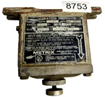 Metrix 5078-20 Vibration Switch Range 5G 250VAC 115V .6A 60HZ Used. Price: $229.99.