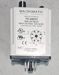 Macromatic TR-60622 True Off Delay, 50MS-30 Min, 24AC/DC 10A,DPDT 8 Pin Octal New. Price: $78.99.