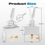 Toggle Switch, MALICTELE12V 50A Heavy Duty On/off 2PIN Spst Premium Chrome-pl... New. Price: $22.35.