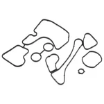 Hihaha NO.059117070/059117070B Oil Cooler Gasket For Audi 6.57"X4.72", Black New. Price: $27.84.